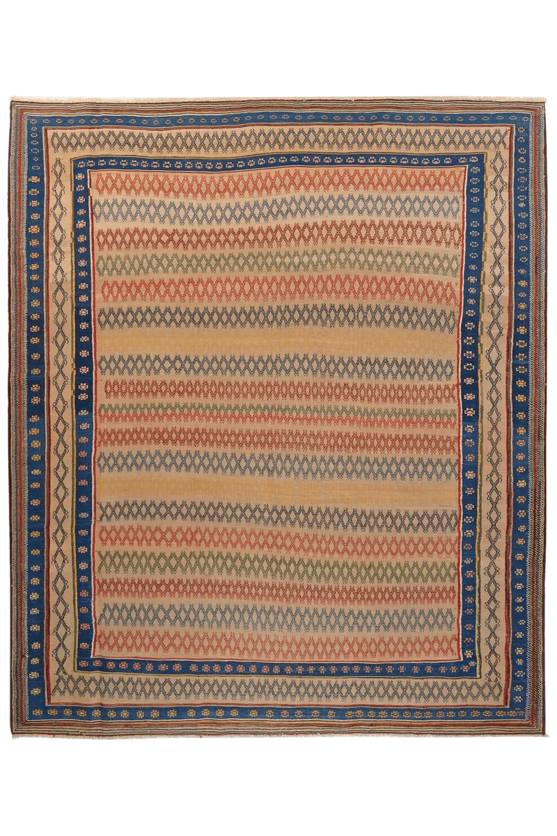 Sumak Afshar · Handgewebt – Beige, 288x242 cm