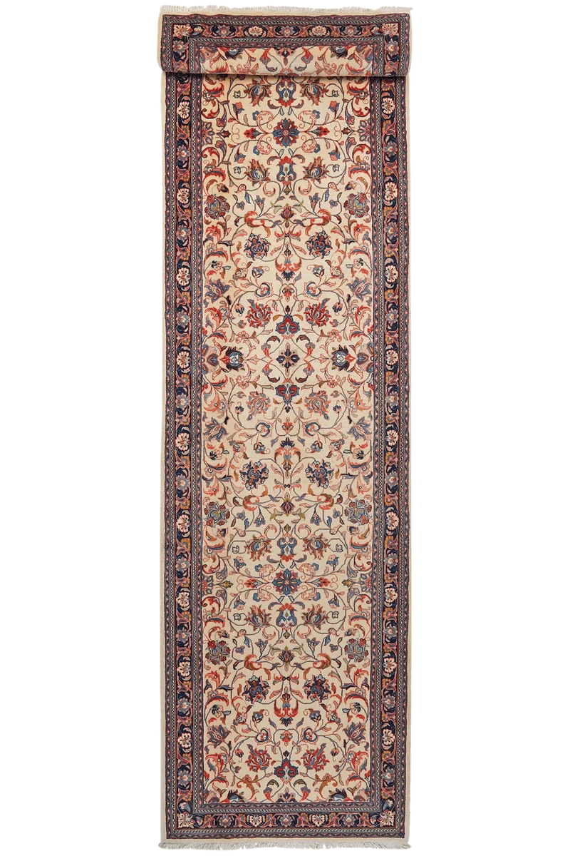 Sarough · Handgeknüpft – Beige, 427x111 cm