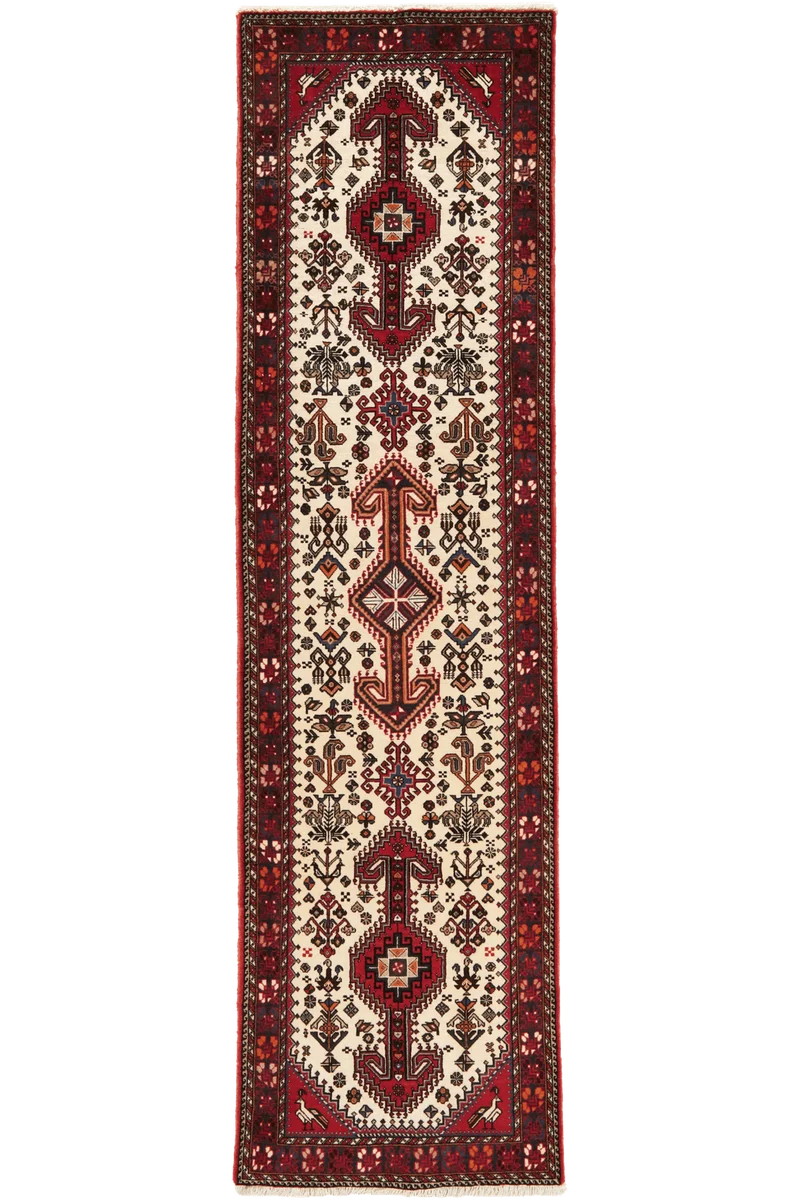 Nasrabad · Handgeknüpft – Beige, 294x76 cm