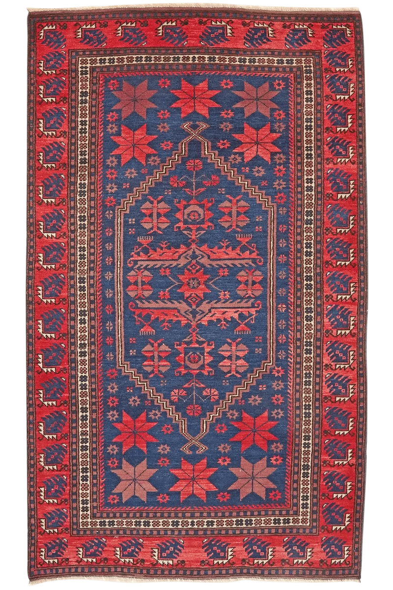 Yagdjibedir · Handgeknüpft – Blau, 186x110 cm