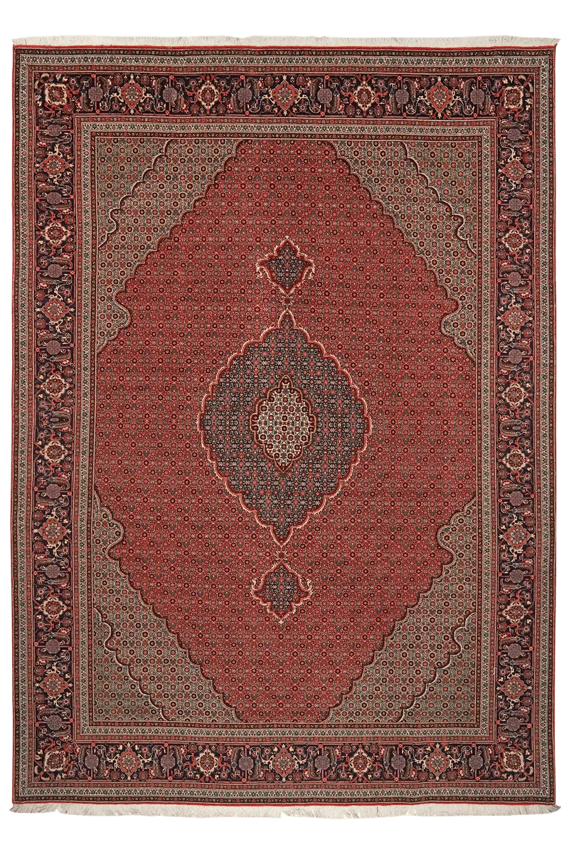 Tabriz 50 Raj · Handgeknüpft – Rot, 285x202 cm