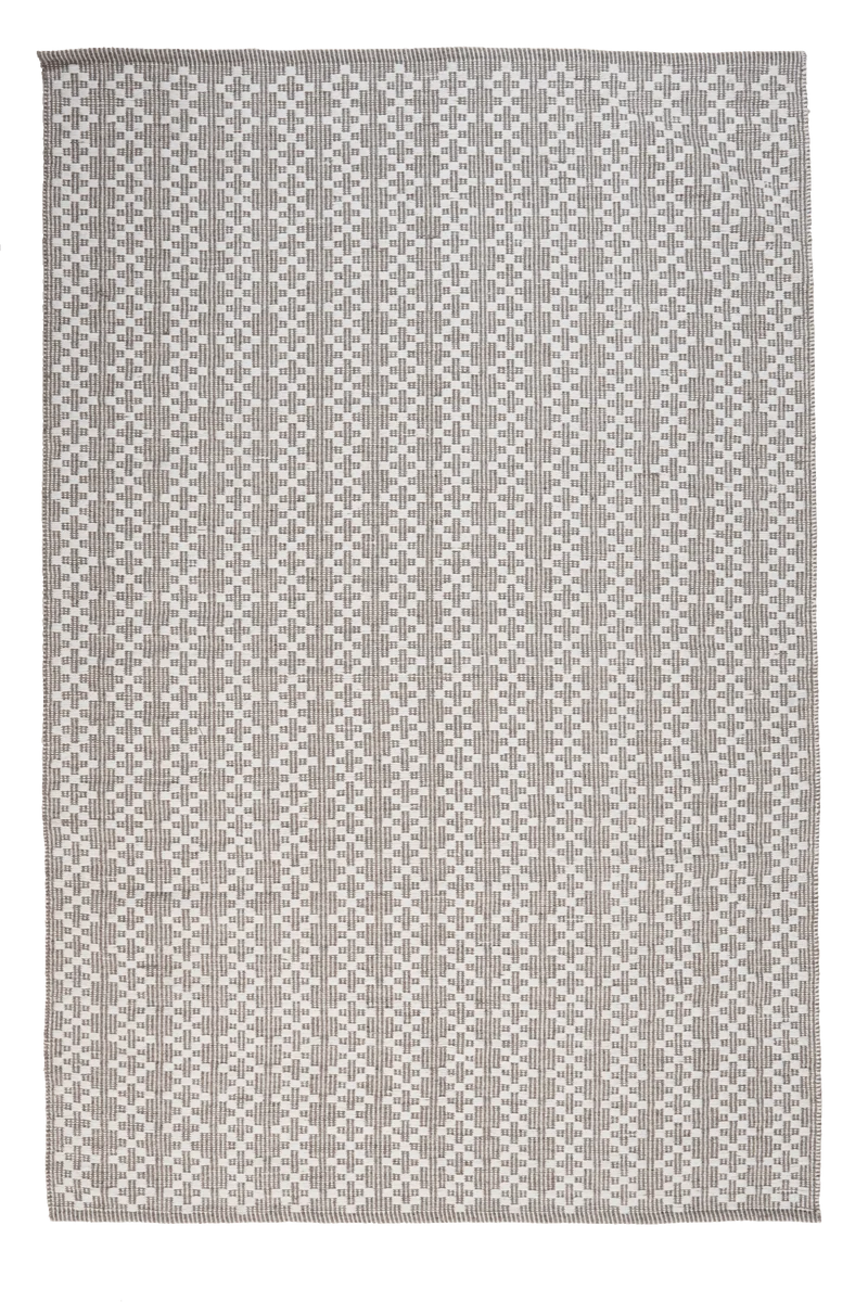 Dhurrie · Handgewebt – Grau, 200x290 cm