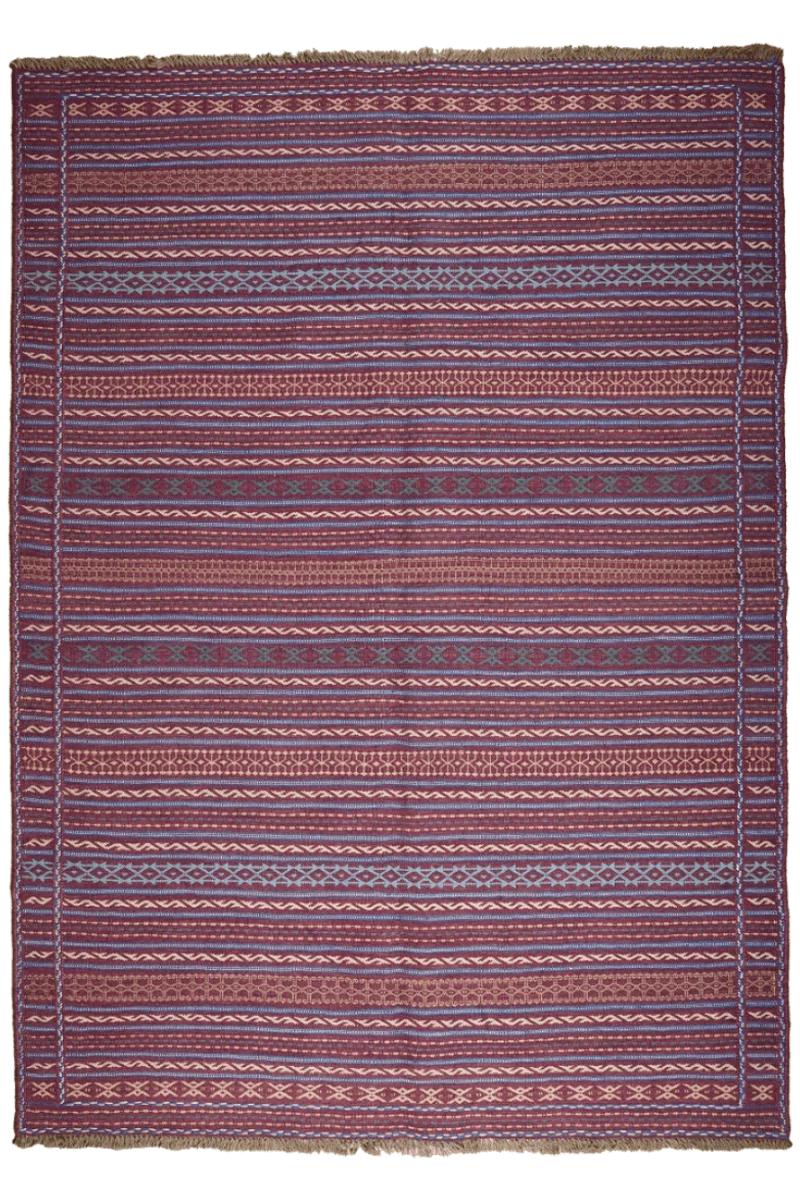Kelim Kordi · Handgewebt – Violett, 238x170 cm