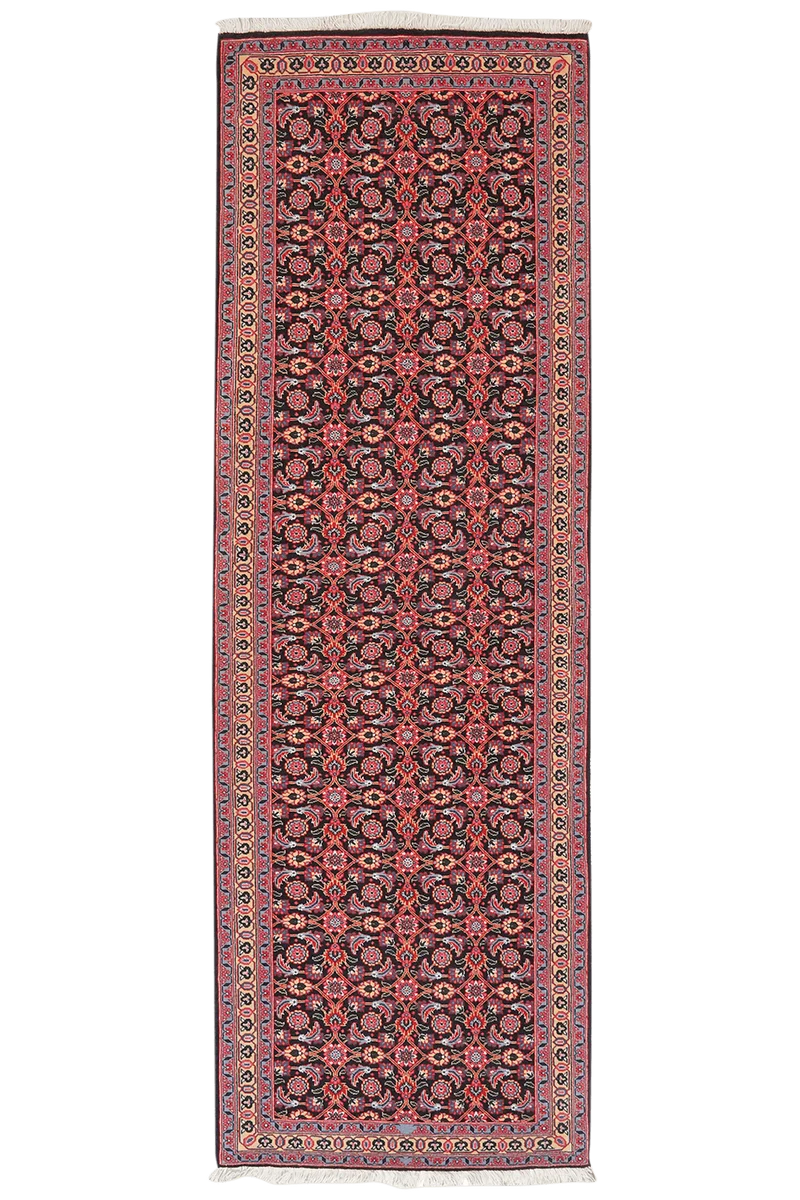 Tabriz 50 Raj · Handgeknüpft – Blau, 200x65 cm