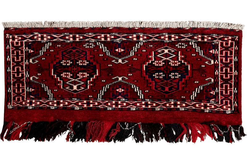 Turkman · Handgeknüpft – Rot, 35x90 cm