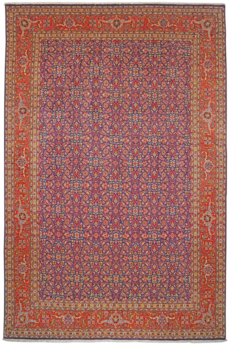 Tabriz Old · Handgeknüpft – Blau, 305x200 cm
