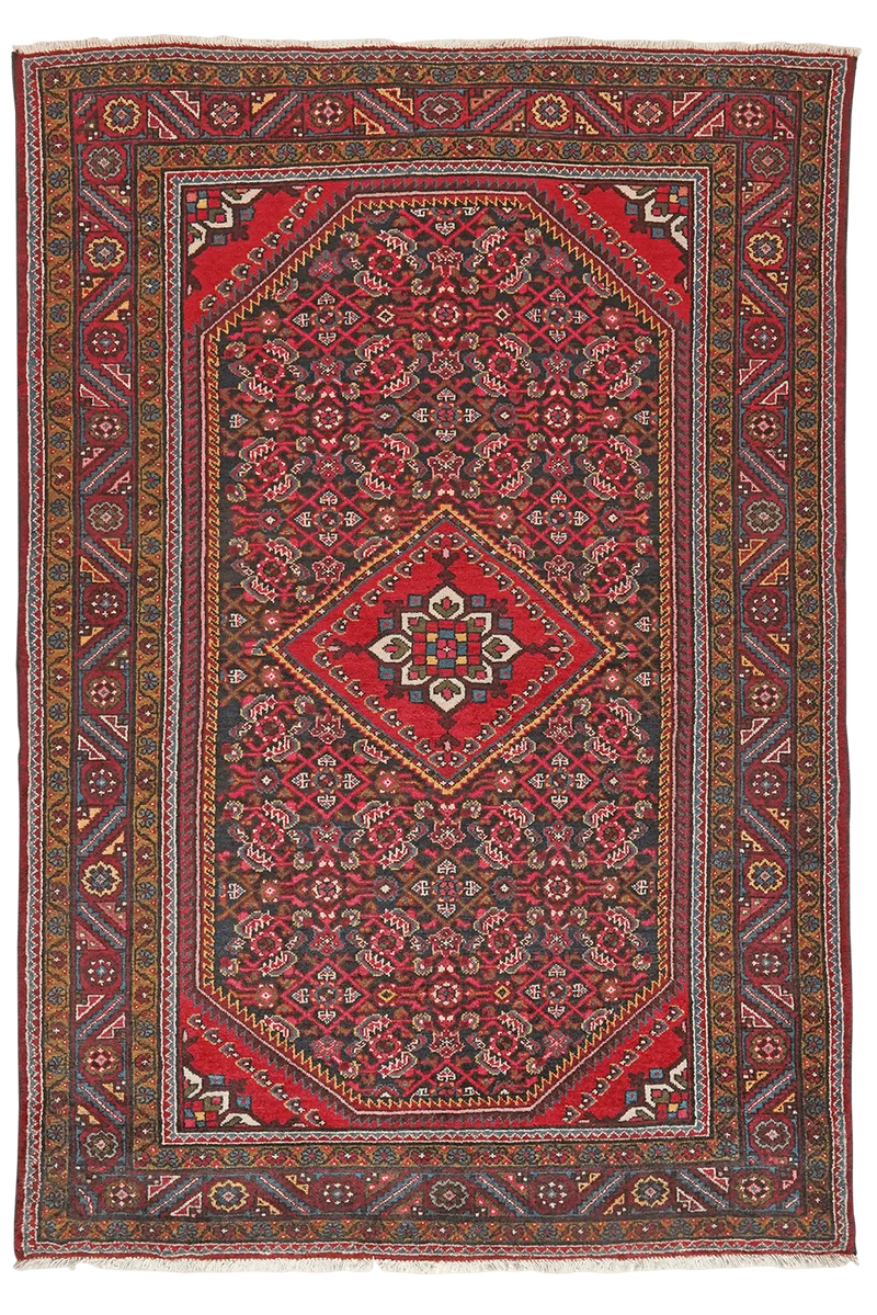 Koutabad · Handgeknüpft – Blau, 202x140 cm