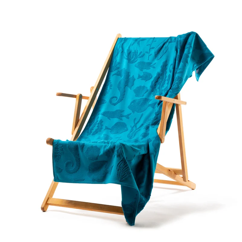 Telo mare tropical jacquard in Cotone 370 gr/mq