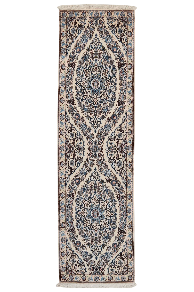 Nain 9La · Handgeknüpft – Beige, 210x59 cm