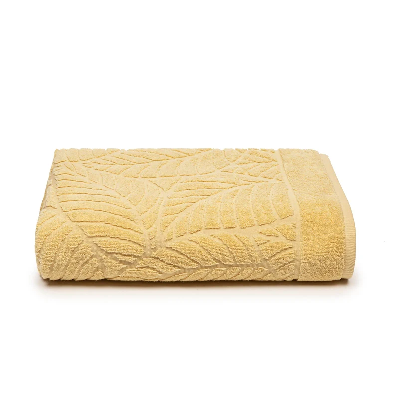 Telo Bagno foglie in Cotone 450 gr/mq
