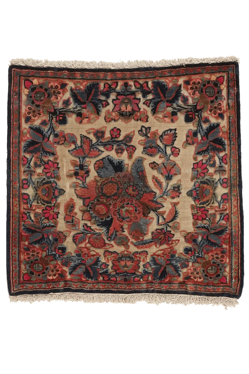 Kashan · Handgeknüpft – Beige, 54x54 cm