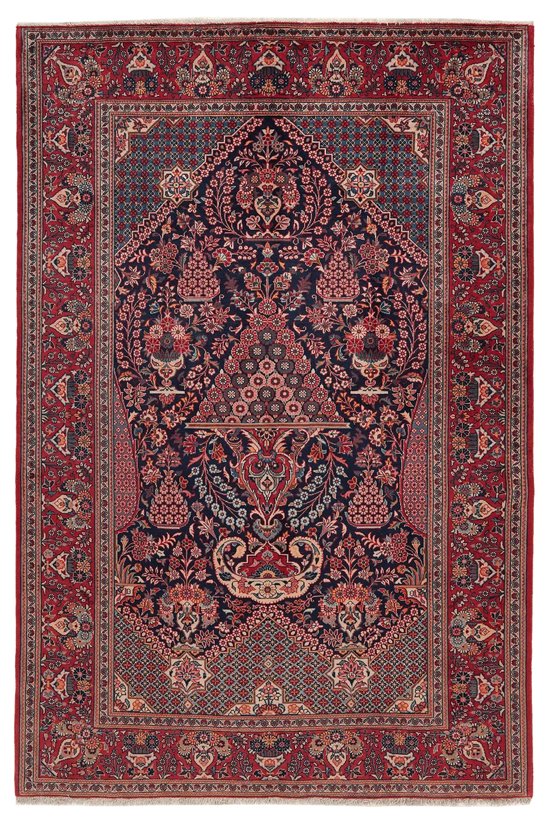 Kashan · Handgeknüpft – Blau, 205x137 cm