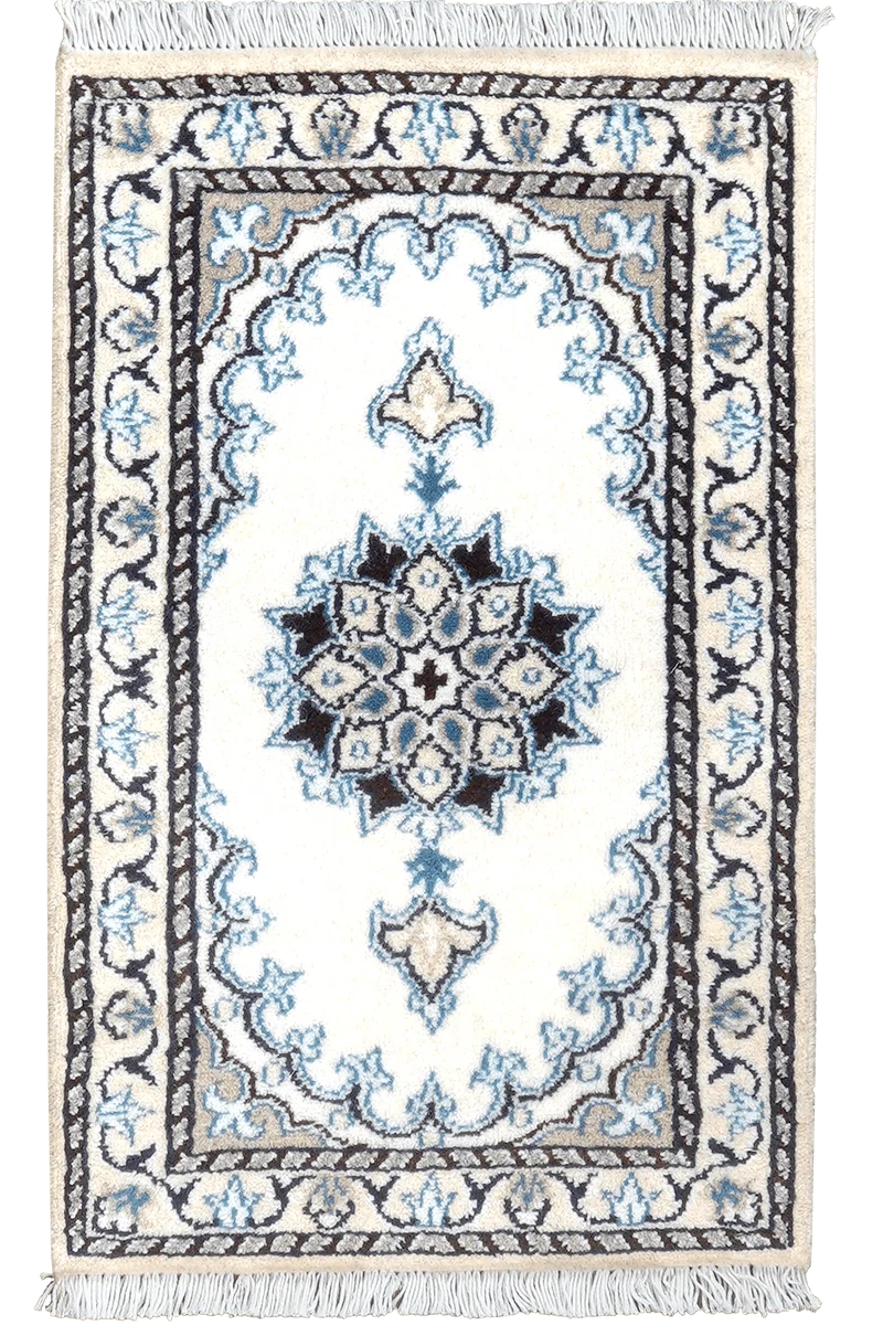 Nain 12La · Handgeknüpft – Beige, 64x39 cm