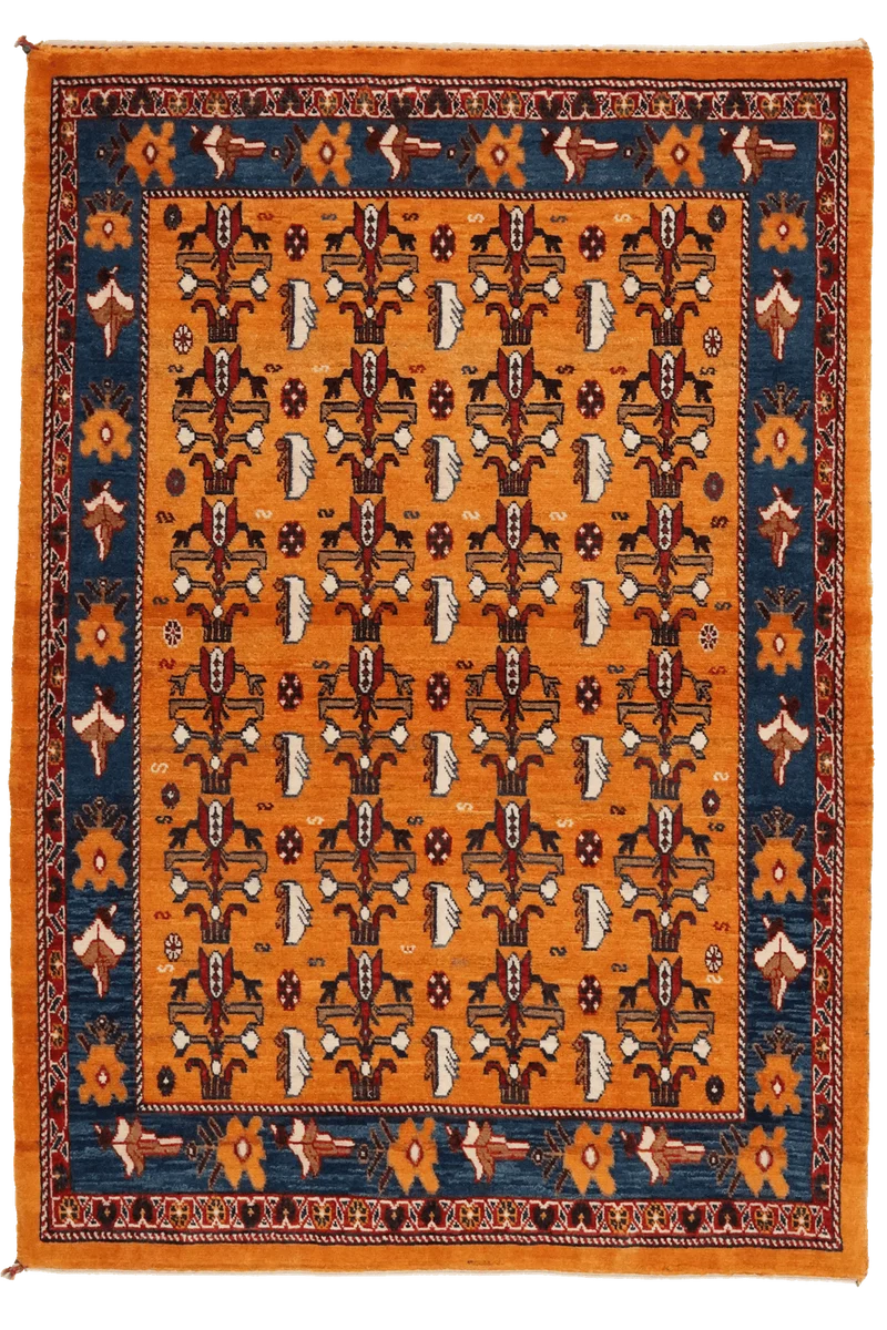 Rizbaf · Handgeknüpft – Gelb, 152x102 cm