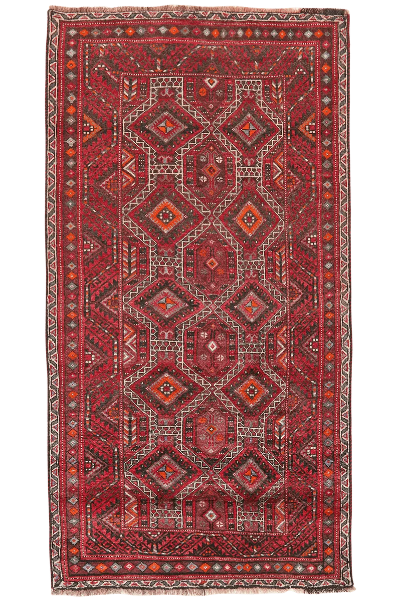 Kordibaf · Handgeknüpft – Rot, 227x112 cm