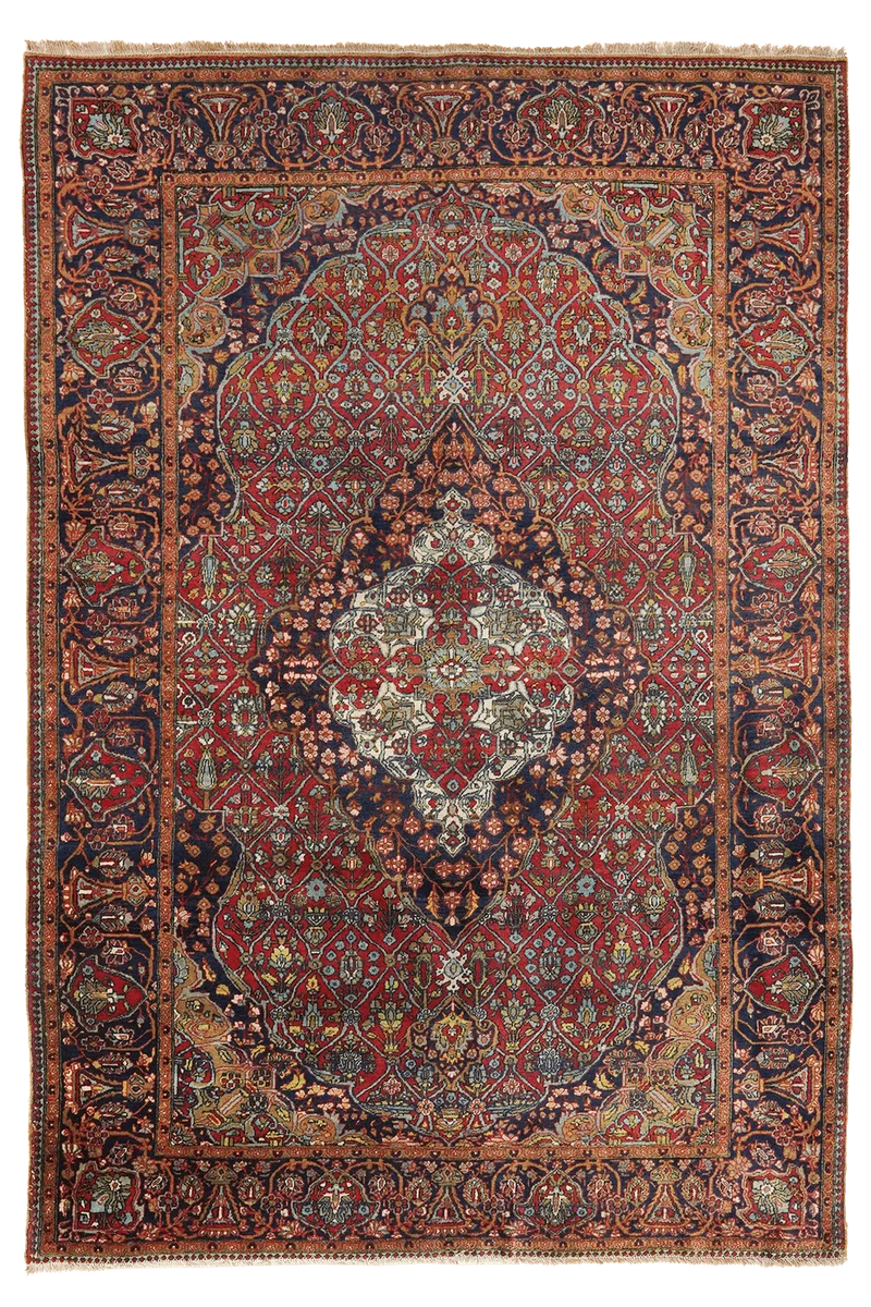 Kashan · Handgeknüpft – Rot, 195x127 cm