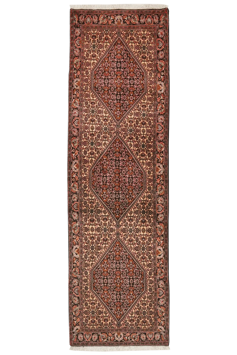 Bidjar Bookan · Handgeknüpft – Braun, 241x72 cm
