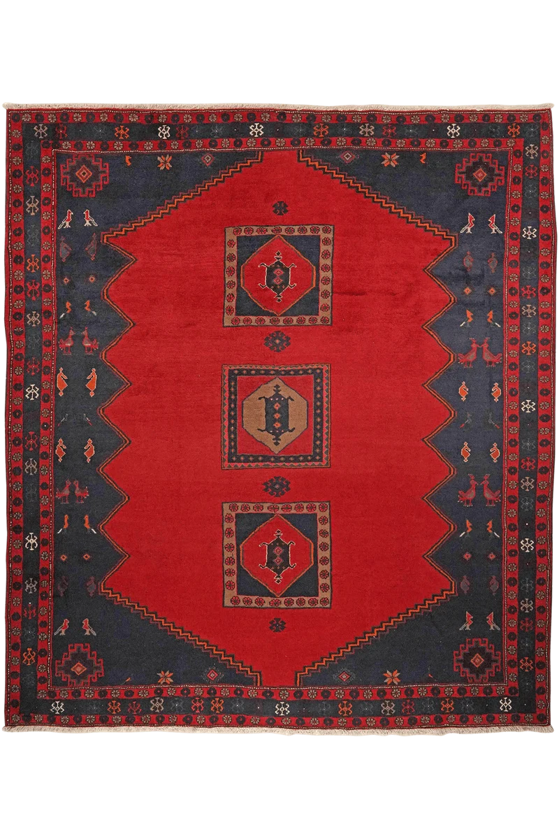 Kelardasht · Handgeknüpft – Rot, 294x256 cm