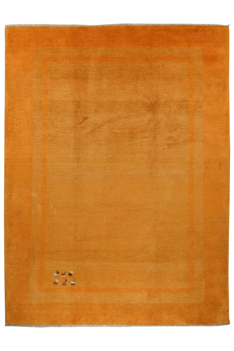 Gabbeh · Handgeknüpft – Gelb, 311x237 cm