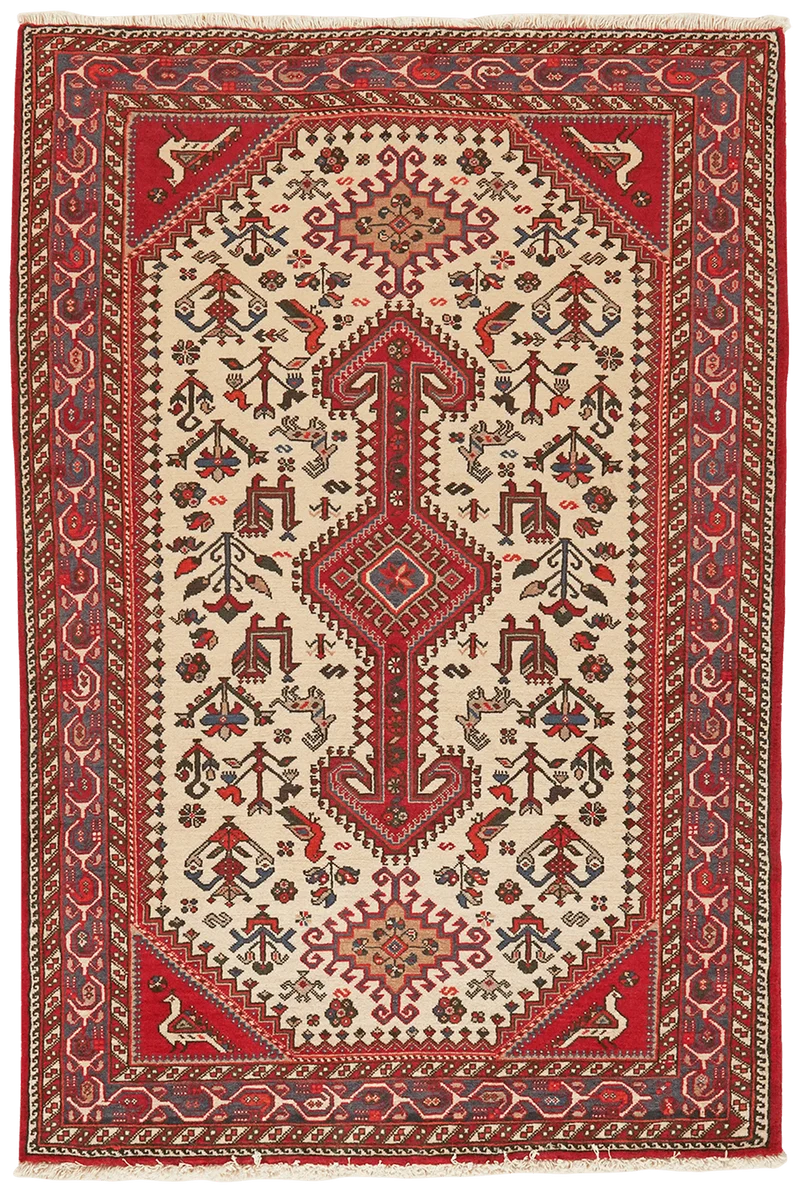 Nasrabad · Handgeknüpft – Beige, 148x99 cm