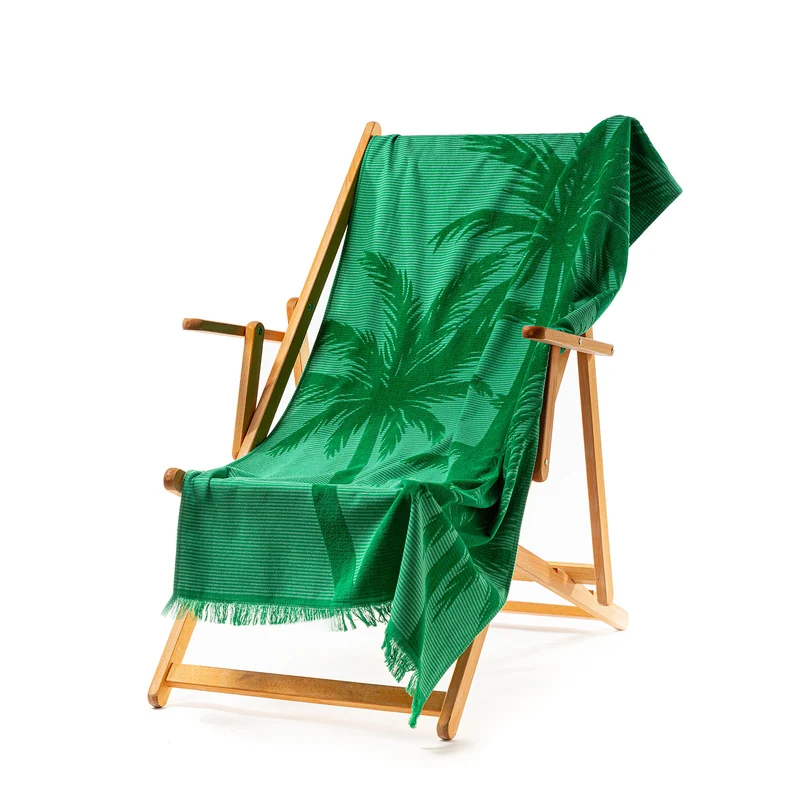Telo mare green palms in Cotone 350 gr/mq