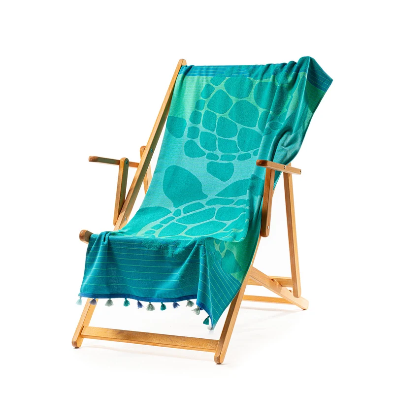 Telo mare turquoise in Cotone 350 gr/mq