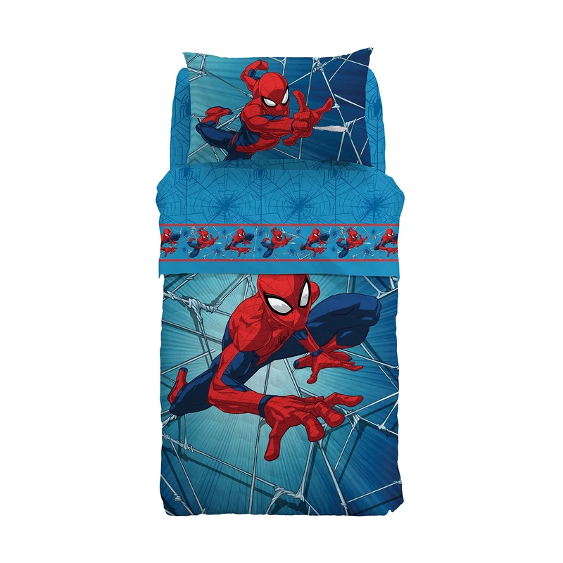 Copriletto Primaverile spiderman force in Cotone 90 gr/mq