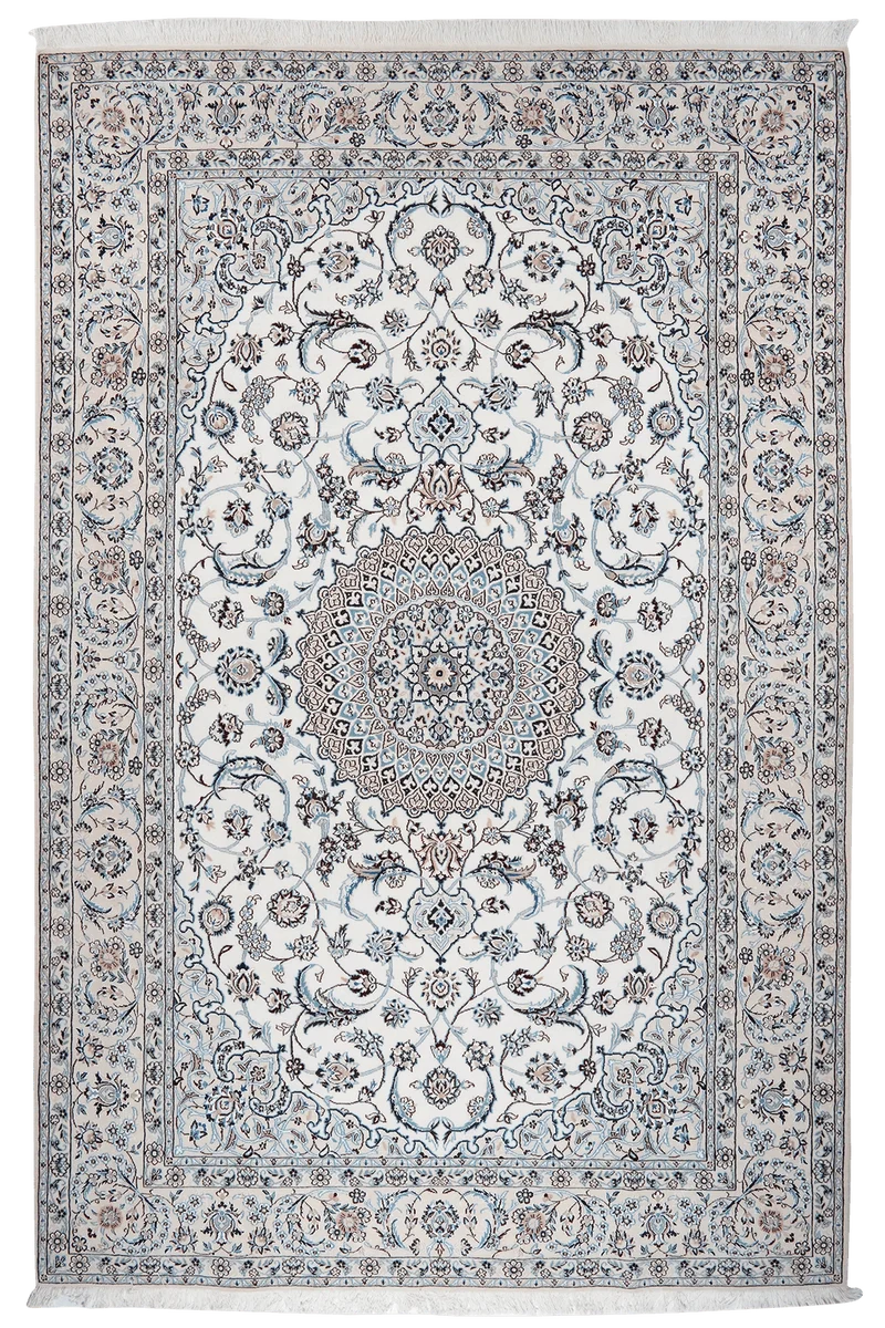 Nain 9La · Handgeknüpft – Beige, 302x201 cm