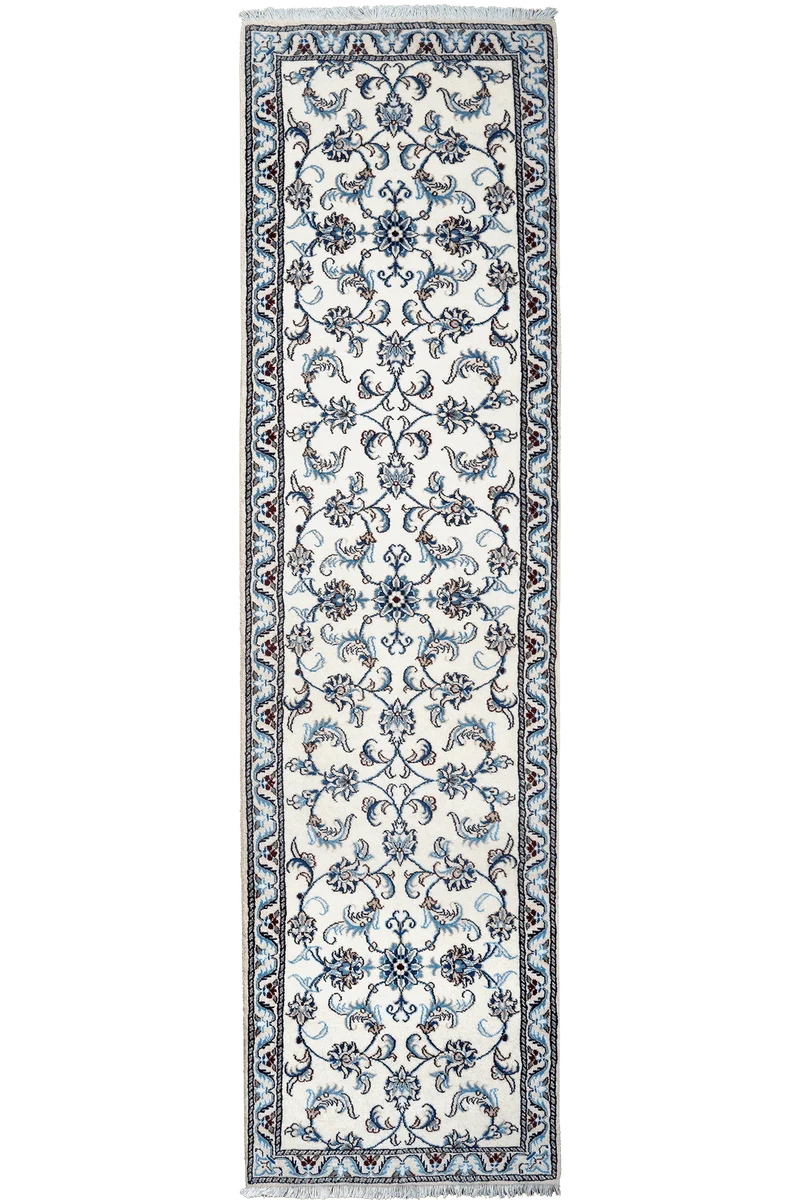 Nain 12La · Handgeknüpft – Beige, 286x78 cm