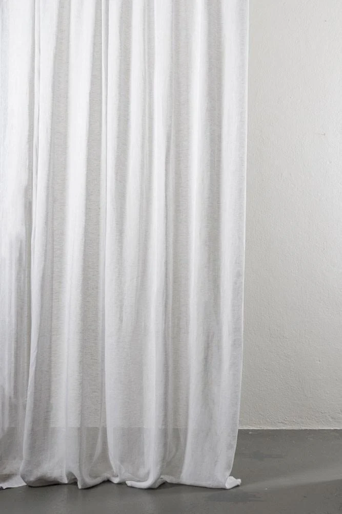 Linen Curtains in Light Grey Color