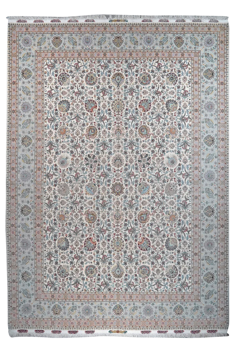 Tabriz 60 Raj · Handgeknüpft – Beige, 407x296 cm