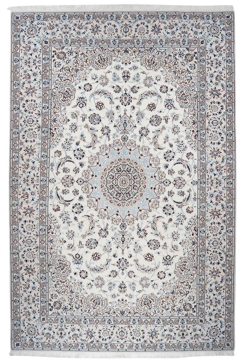 Nain 9La · Handgeknüpft – Beige, 301x204 cm