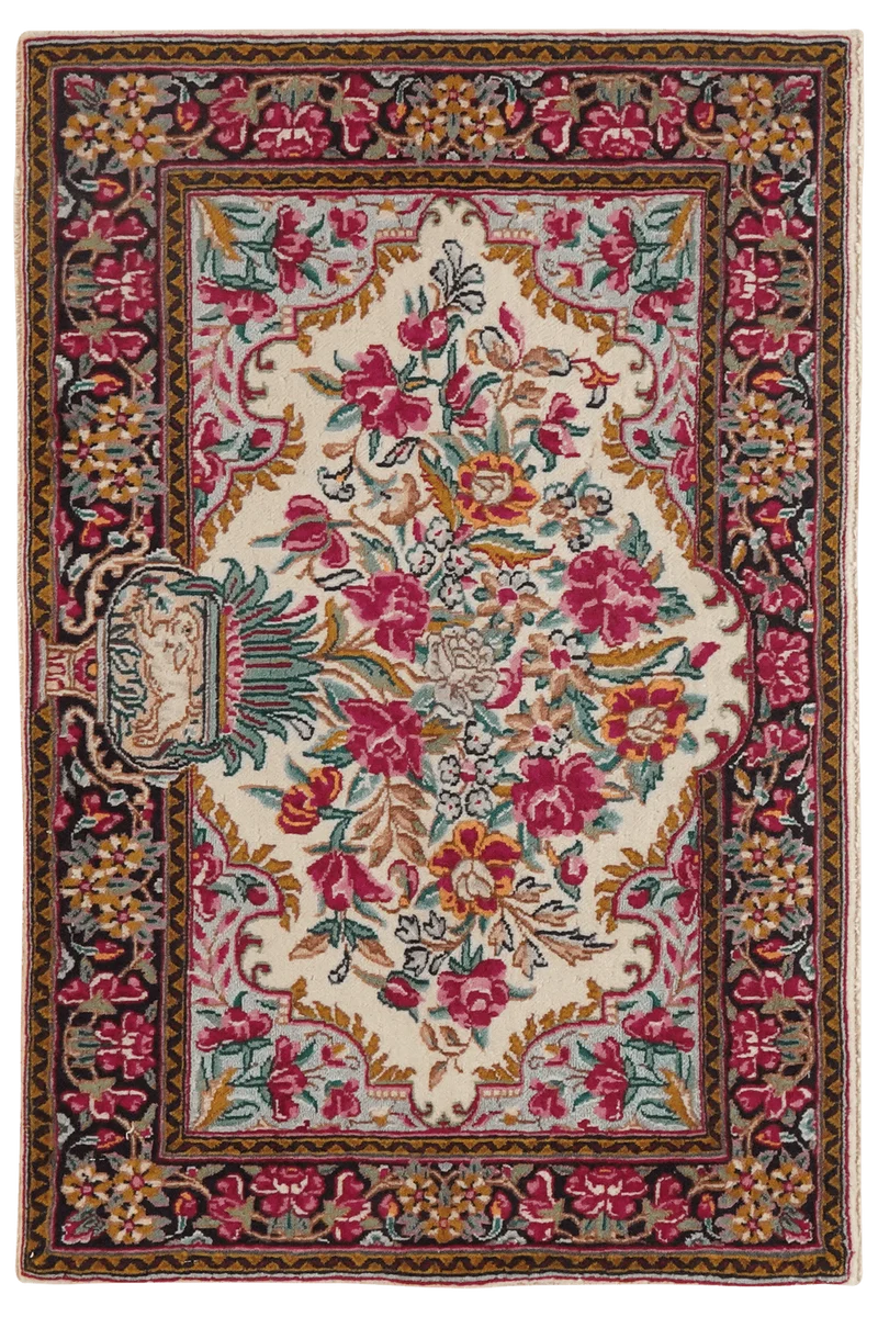 Kirman · Handgeknüpft – Beige, 57x89 cm