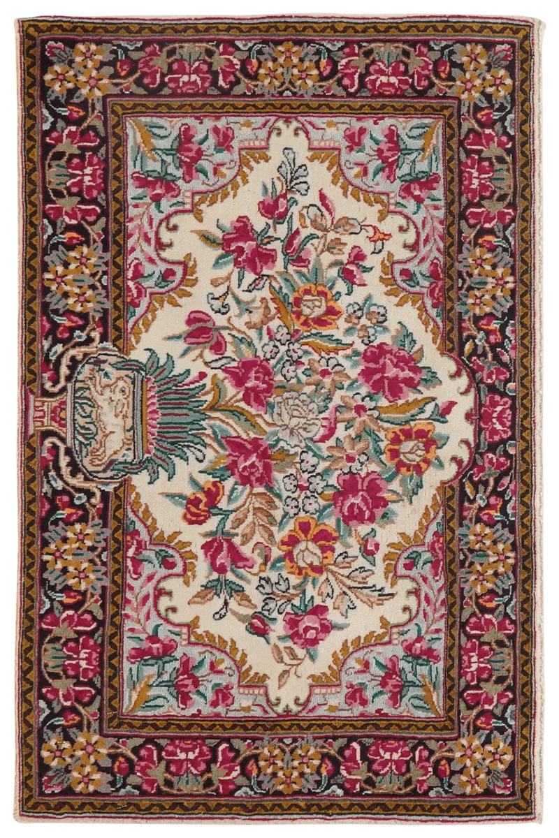 Kirman · Handgeknüpft – Beige, 58x88 cm