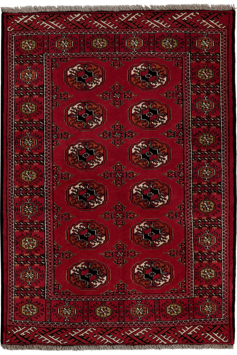 Turkman · Handgeknüpft – Rot, 150x102 cm