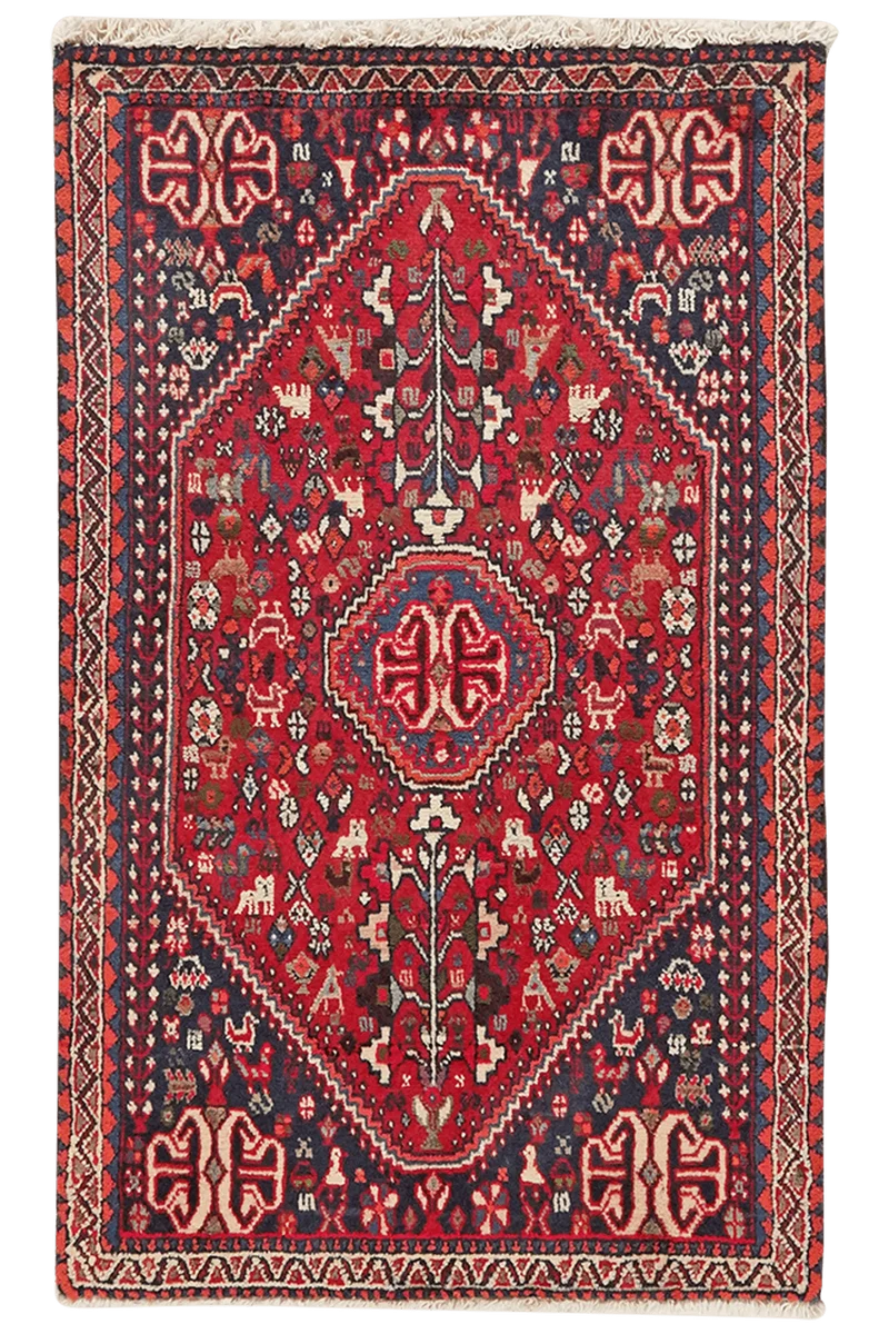 Abadeh · Handgeknüpft – Rot, 99x61 cm