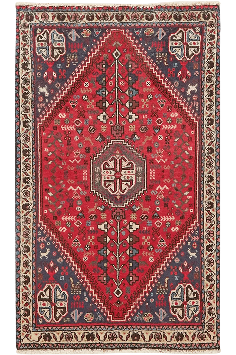 Abadeh · Handgeknüpft – Rot, 97x59 cm