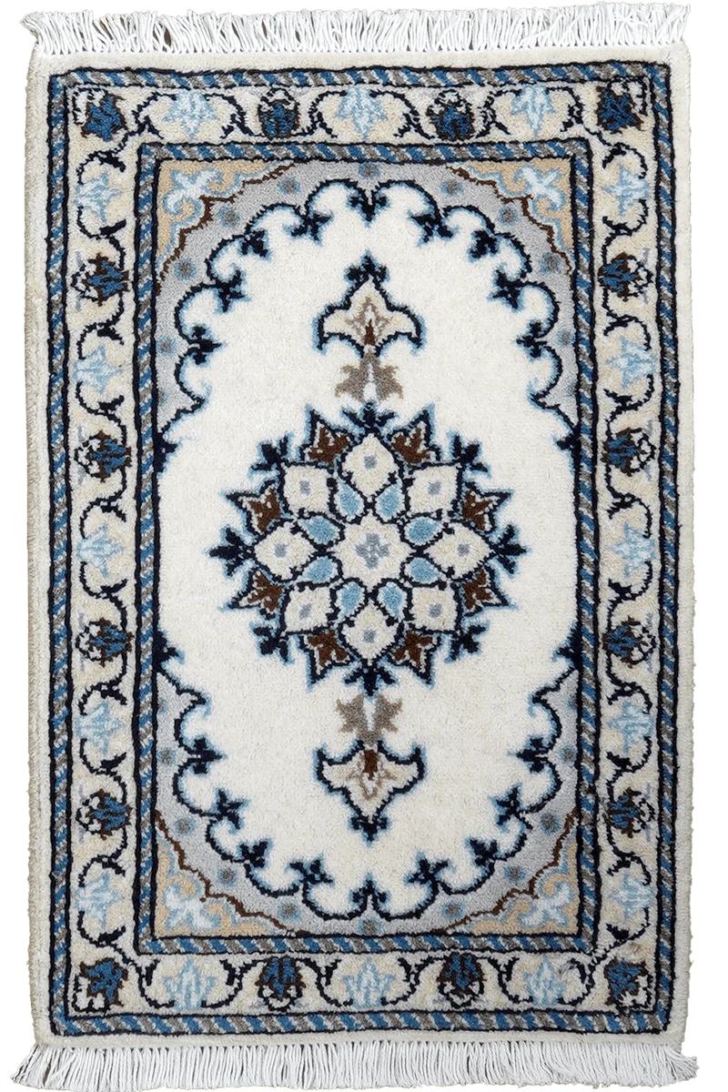 Nain 12La · Handgeknüpft – Beige, 59x40 cm
