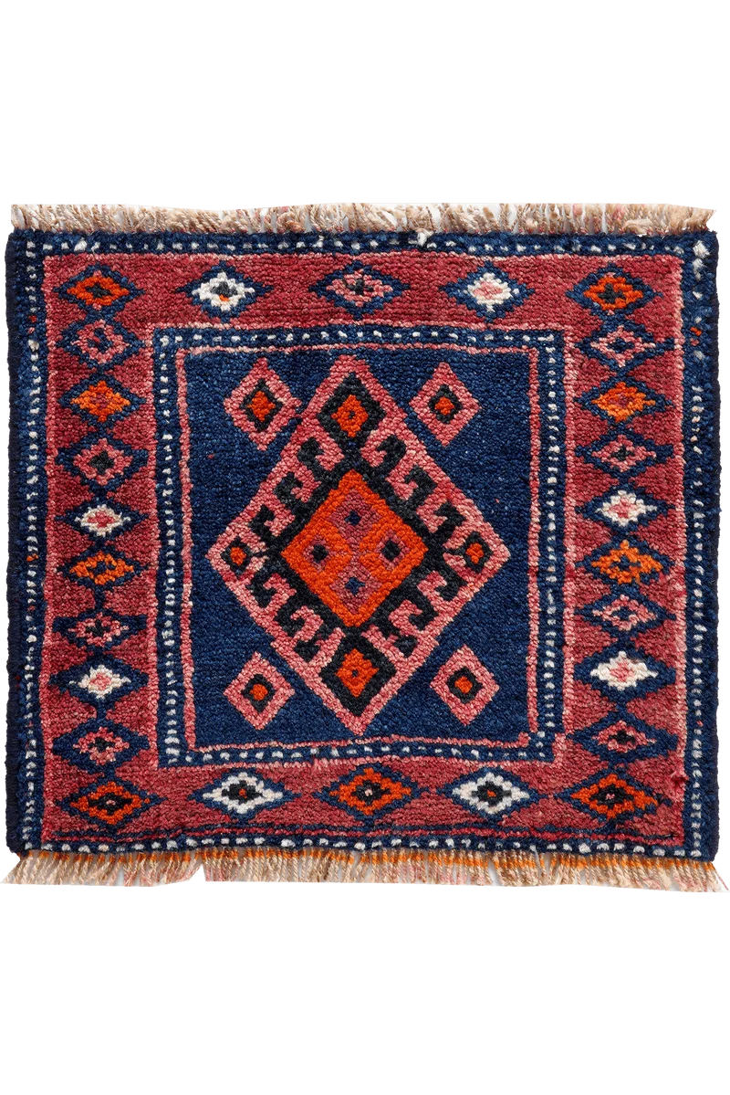 Gashgai · Handgeknüpft – Blau, 45x52 cm