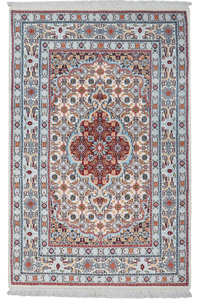Moud Mahi · Handgeknüpft – Beige, 115x74 cm
