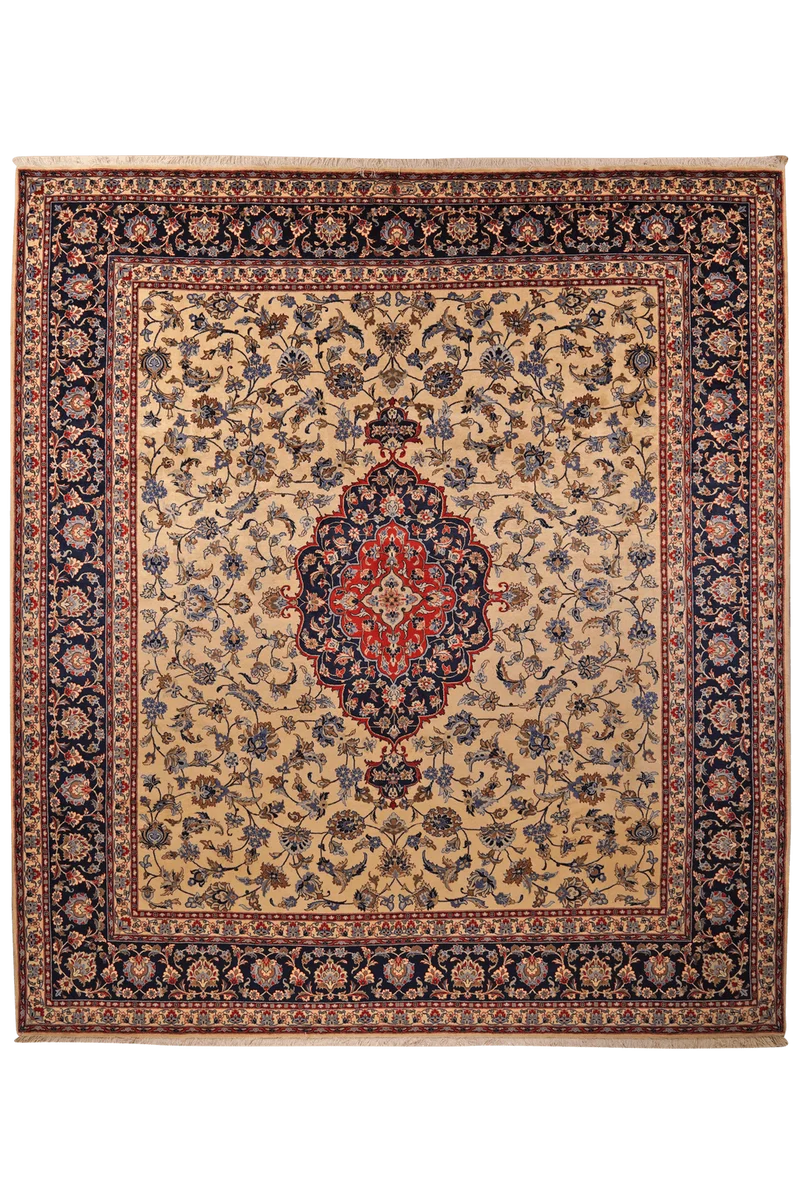 Kashan · Handgeknüpft – Braun, 349x310 cm
