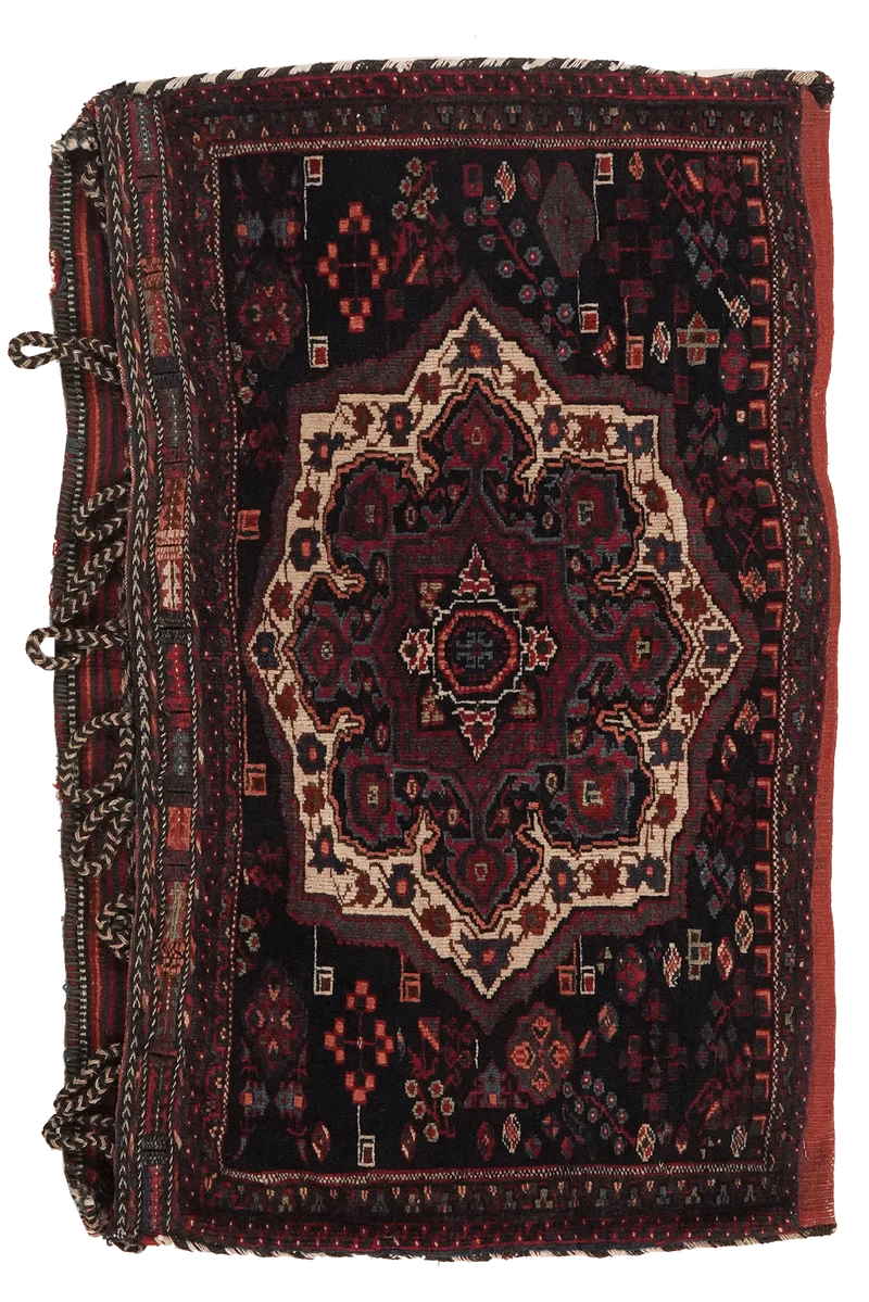 Afshar · Handgeknüpft – Blau, 85x80 cm