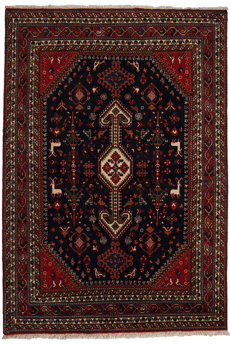 Nasrabad · Handgeknüpft – Blau, 203x140 cm