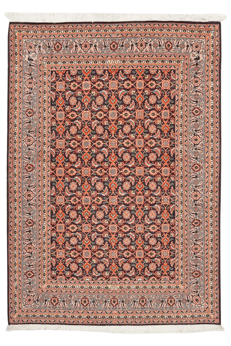 Tabriz 50 Raj · Handgeknüpft – Blau, 151x105 cm