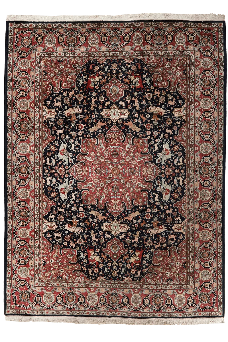 Tabriz Old · Handgeknüpft – Blau, 332x241 cm