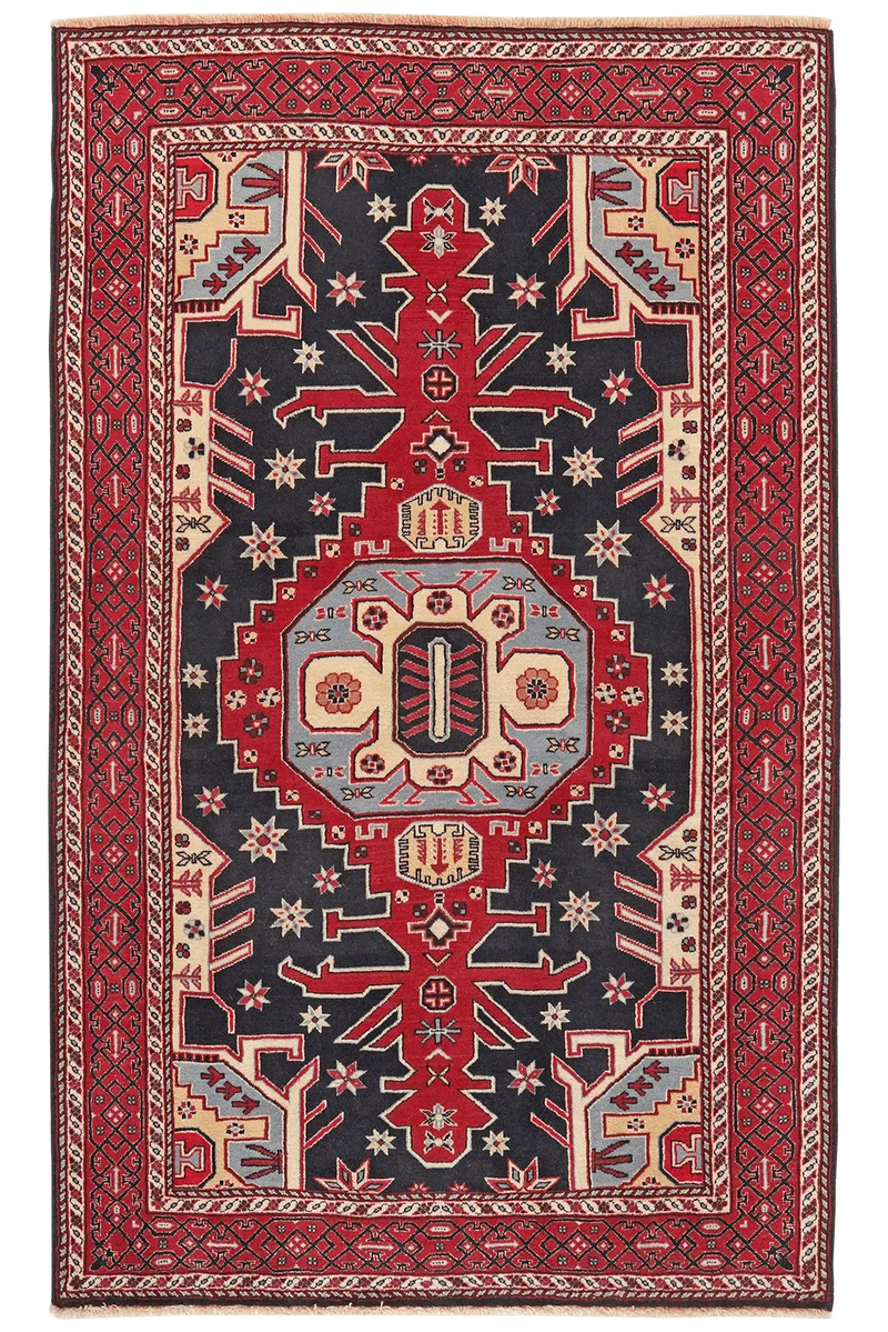 Kordibaf · Handgeknüpft – Blau, 200x123 cm