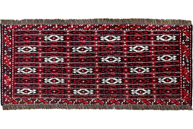 Kelim Turkman · Handgewebt – Rot, 50x116 cm