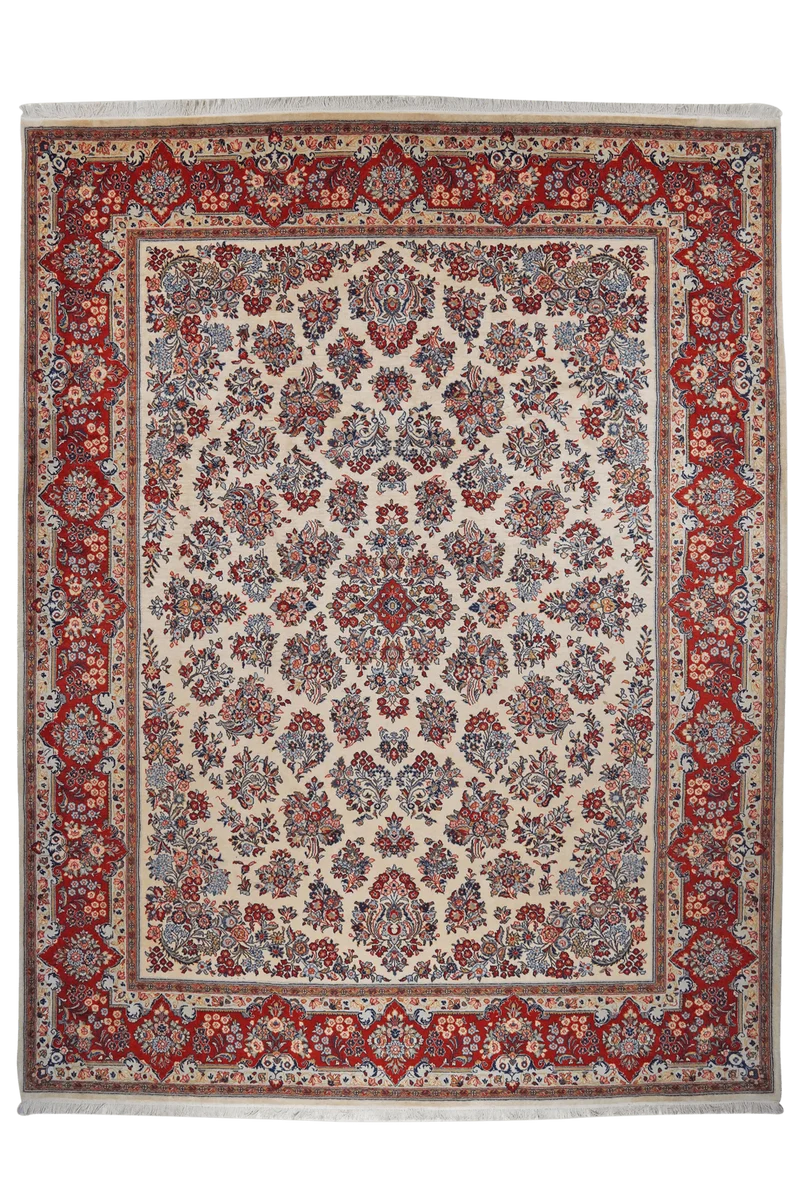 Sarough · Handgeknüpft – Beige, 340x260 cm