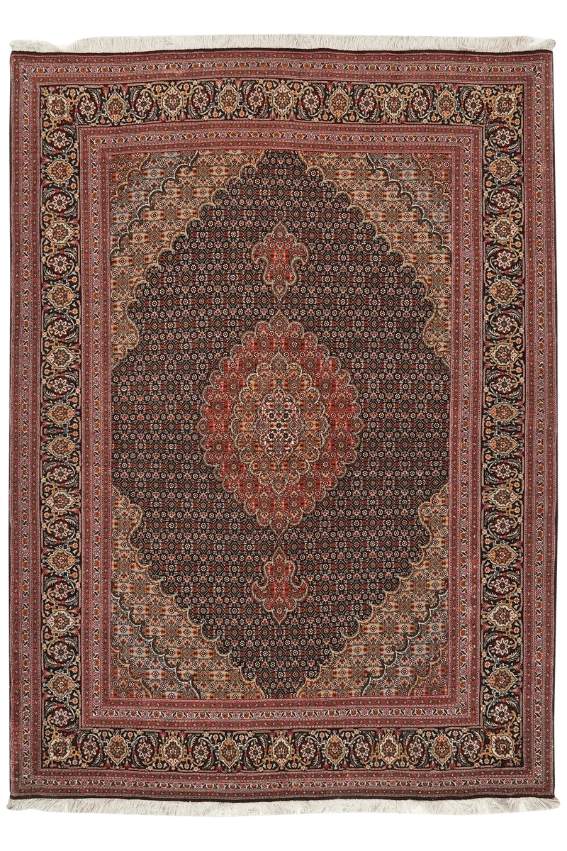 Tabriz 50 Raj · Handgeknüpft – Blau, 213x156 cm