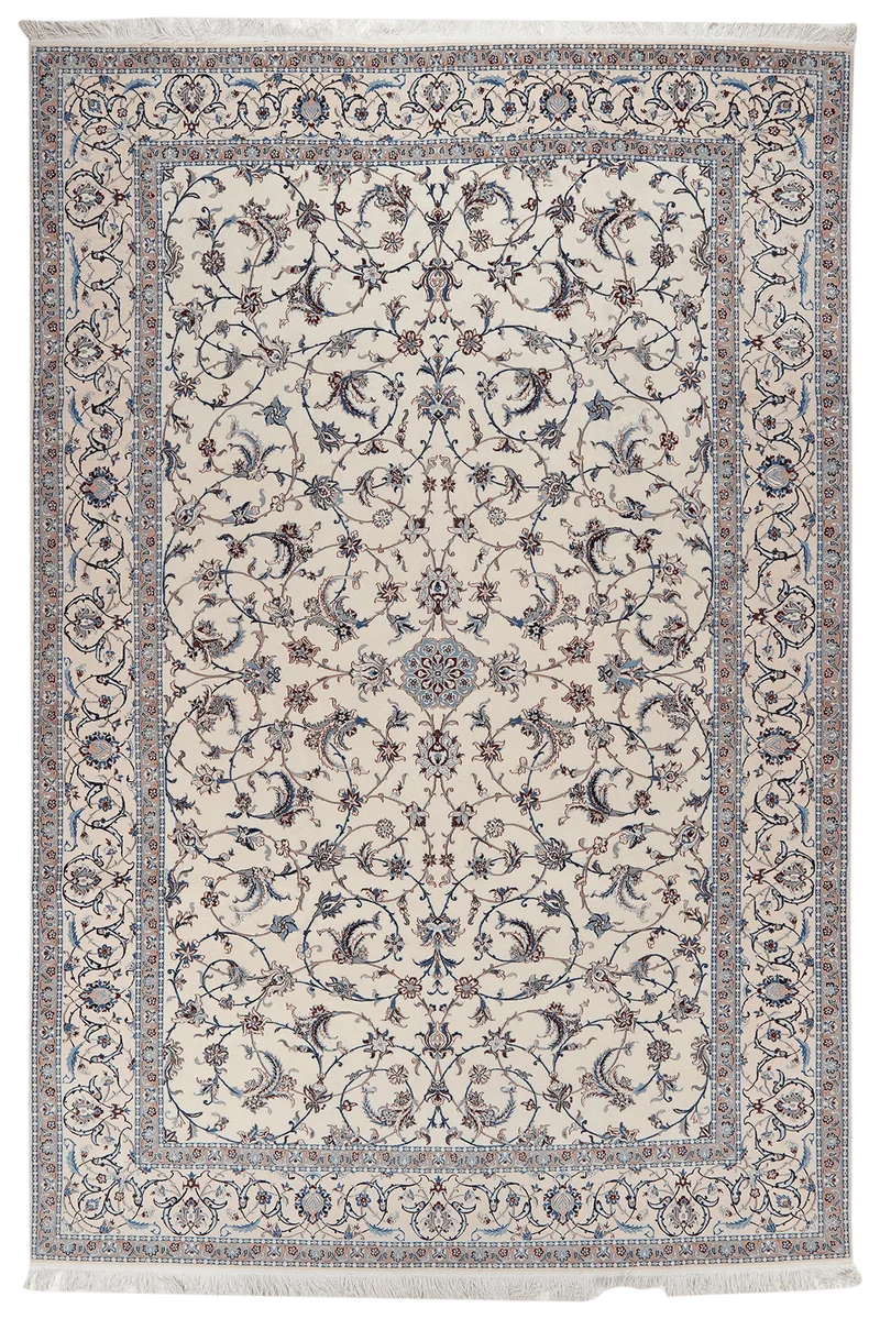 Nain 6La · Handgeknüpft – Beige, 300x200 cm